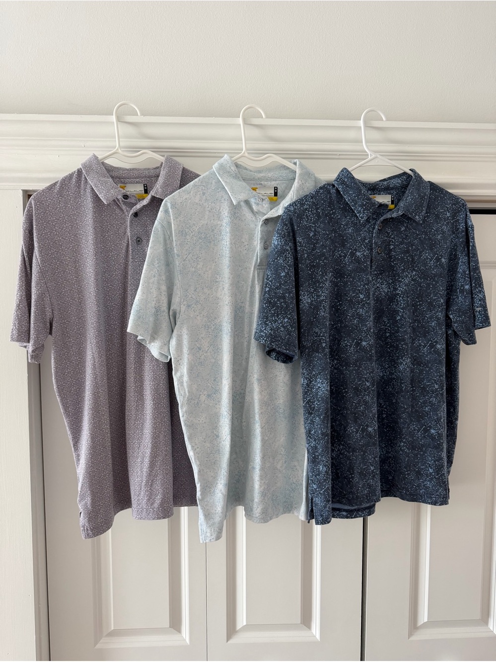 3-pack | Nicklaus Men's Polo - Light Blue, Navy, Gray